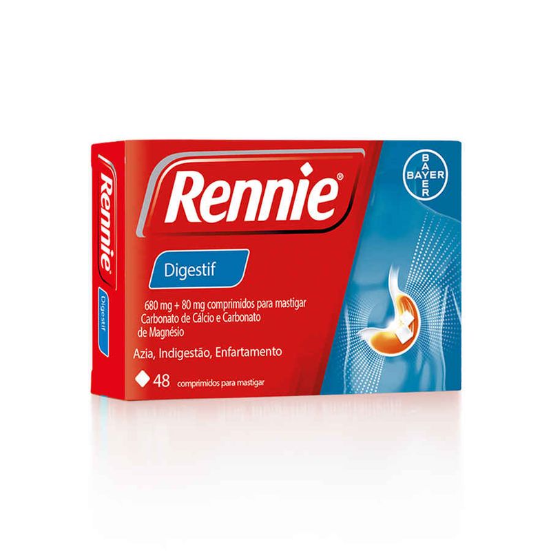 Rennie Digestif 680 mg + 80 mg Nossa Farmácia A sua farmácia online