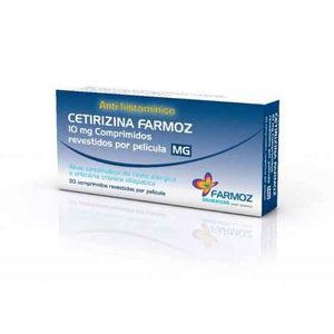 Cetirizina Farmoz 10 mg Comprimidos Revestidos por Película 10 mg