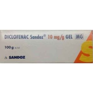 Diclofenac Sandoz 10 mg/g Gel 10 mg/g