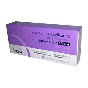 Supositórios de Glicerina Adulto 2000 mg
