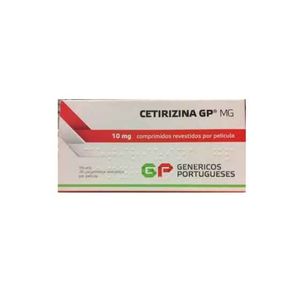 Cetirizina GP 10 mg Comprimidos revestidos 10 mg