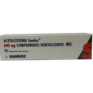Acetilcisteína Sandoz 600 mg