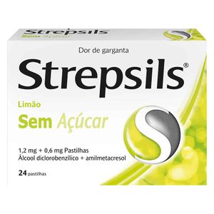 Strepsils Limão sem açúcar 1.2 mg + 0.6 mg