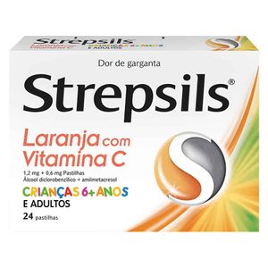 Strepsils Laranja com Vitamina C 1.2 mg + 0.6 mg