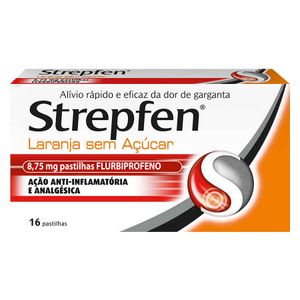 Strepfen Laranja sem açúcar 8.75 mg