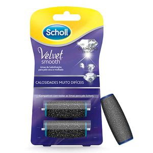 Dr. Scholl Velvet Smooth Lima Substituição C/ Diamond Crystals Calosidades Muito Difíceis 2