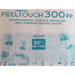 Feeltouch Luva Cirúrgica Látex Estéreis C/ Pó Látex T7 50