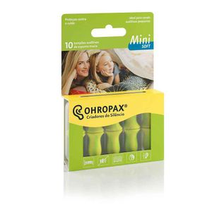 Ohropax Mini Soft Tampão Auric Espuma Macia 10