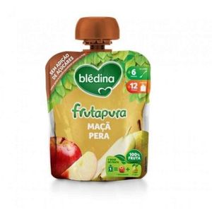 Blédina Fruta Pura Saq Maça/pêra 12m+ 90g