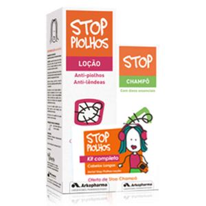 Stop Piolhos Promo Loção Cabelos Longos 100ml + Oferta Champô Freq 125ml + Pente