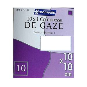 Euromedis Compressa Gaze Estéril 10cmx10cm 10