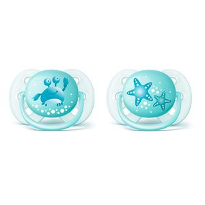 Avent Chupeta Ultra Soft Chup Silic Decorada Menino 0-6m 2