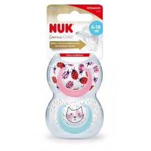 Nuk Chupeta Genius Chup Silic Color 6-18m 2