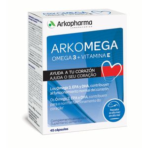 Arkomega Cáps Omega 3/vit e 45