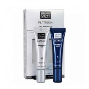 Martiderm Platinum Eye Correct Promo Emul Correct Olhos Dia 10ml + Gel Creme Correct Olhos Noite 10ml