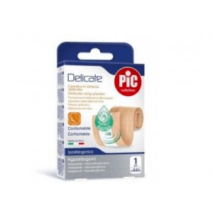 Pic Delicate Penso Adesivo Tira Adaptável-hipoalerg Antibacteriano 8cmx0.5m