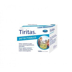 Tiritas Detectables Pensos Azul 9mmx72mm 100
