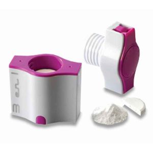 Pilbox 3 em 1 Corta Esmaga Armazena Comp