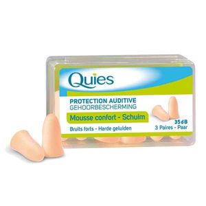 Quies Protecções Auditivas Tampão Auric Espuma Natural 6