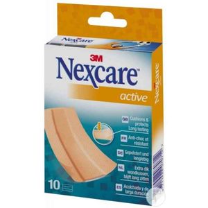Nexcare Active Banda Extra Acolchoada Resistente 10