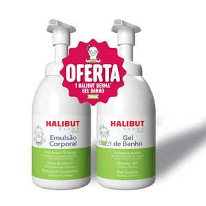 Halibut Bebe Promo Emul Corpo 500ml + Oferta Gel Banho 500ml