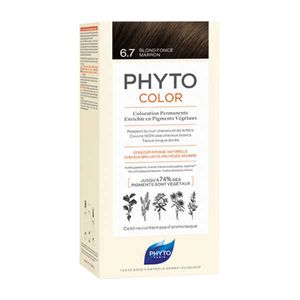 Phyto Color Coloração Permanente 6.7 Louro Escuro Marrom