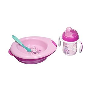Chicco Utensílios Alimentação Conj Papa Rosa 6m+