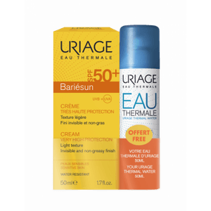 Uriage Bariesun Promo Creme Spf50+ 50ml + Oferta Spray Água Termal Eau Thermal 50ml