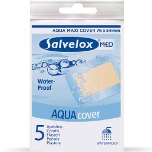 Salvelox Med Aqua Cover Pensos Adesivos Impermeáveis 76mmx54mm 5