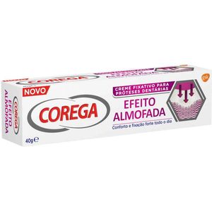 Corega Efeito Almofada Creme Fixador Prótese Dent 40g