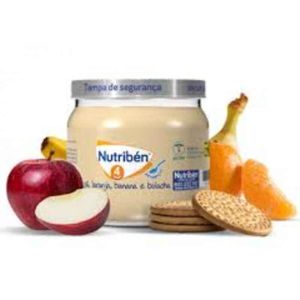 Nutribén Boião Maçã laranja banana bolacha 4m 120g
