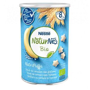 Naturnes Bio Nutripuffs Snack Cereais C/ Banana 8m+ 35g