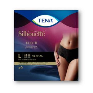 Tena Silhouette Cueca Cintura Baixa Normal Preto L 9