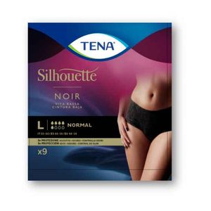 Tena Silhouette Cueca Cintura Baixa Normal Preto M 10