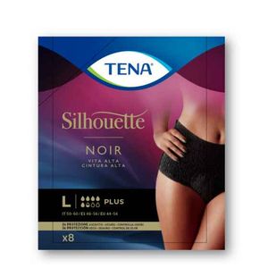 Tena Silhouette Cueca Cintura Alta Plus Preto L 8