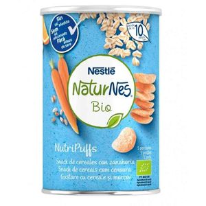 Naturnes Bio Nutripuffs Snack Cereais C/ Cenoura 10m+ 35g