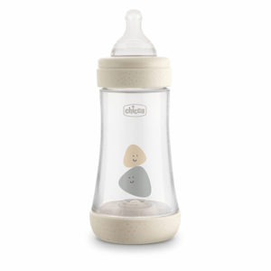 Chicco Biberão Perfect 5 Bib Plást Branco 240ml Tet Silic Fluxo Méd