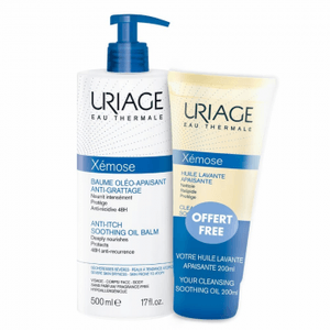 Uriage Xemose Promo Báls Óleo Apaziguante 500ml + Oferta Óleo Limpeza 200ml