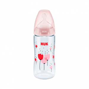 Nuk Biberão First Choice+ Bib Plást C/ Indicador Temperatura 300ml Tet Silic 0-6m