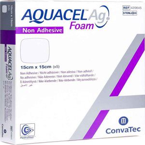 Aquacel Ag Foam Penso Não Aderente 15cmx15cm 5
