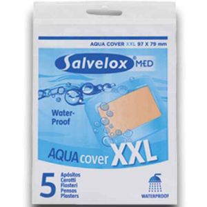 Salvelox Med Aqua Cover Xxl Pensos Adesivos Impermeáveis 97mmx79mm 5