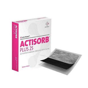 Actisorb Plus Penso Carvão Activado C/ Prata 10.5x10.5cm