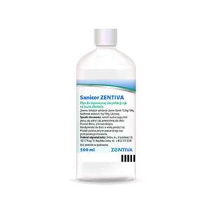 Sanicor Zentiva Sol Alcoólica Desinfetante Mãos 500ml