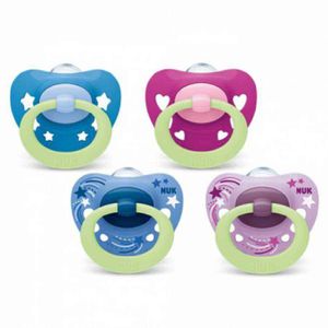Nuk Chupeta Signature Night Chup Silic 18-36m 2