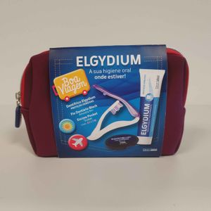 Elgydium Viagem Kit Pasta Dent Protecção Gengivas 50ml + Esc Dent Média Pocket