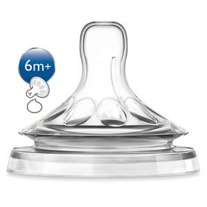 Avent Tetina Natural Tet Silic Fluxo Rápido 6m+ 2