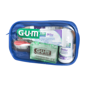 Gum Ortho Promo Colutório 300ml + Gel Dent 75ml + Cera + Esc Dent + Bolsa