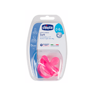 Chicco Chupeta Physio Soft Chup Silic Rosa 0-6m