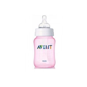 Avent Biberão Natural Bib Plást Rosa 260ml Tet Silic 1m+