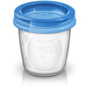 Avent Amamentação Copo Armazenamento Leite Materno 240ml C/ Tampa 5